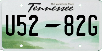 TN license plate U5282G