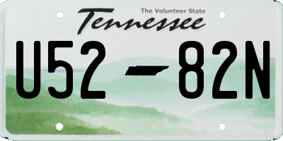 TN license plate U5282N