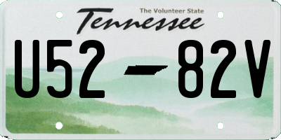 TN license plate U5282V