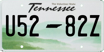TN license plate U5282Z