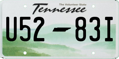 TN license plate U5283I