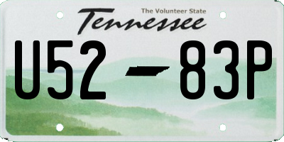 TN license plate U5283P