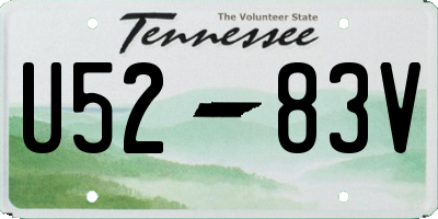 TN license plate U5283V