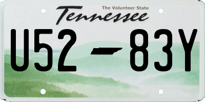 TN license plate U5283Y