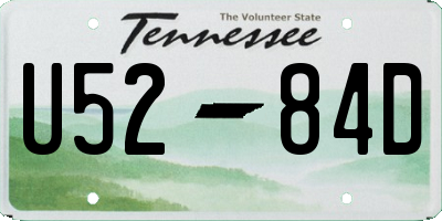 TN license plate U5284D