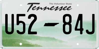 TN license plate U5284J