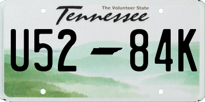 TN license plate U5284K