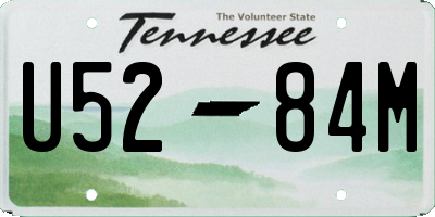 TN license plate U5284M