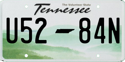 TN license plate U5284N