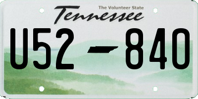 TN license plate U5284O