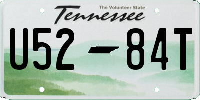 TN license plate U5284T