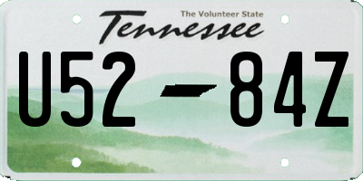 TN license plate U5284Z