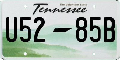 TN license plate U5285B