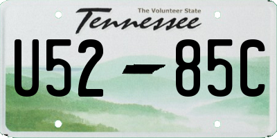 TN license plate U5285C