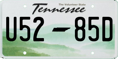 TN license plate U5285D