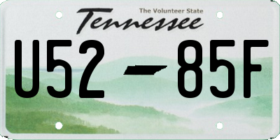 TN license plate U5285F
