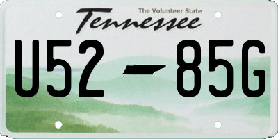 TN license plate U5285G