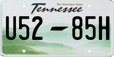 TN license plate U5285H