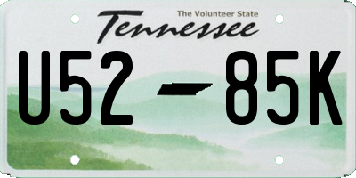 TN license plate U5285K