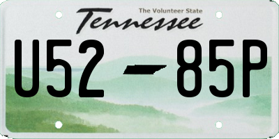 TN license plate U5285P