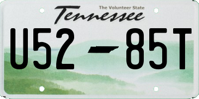 TN license plate U5285T