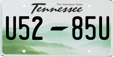 TN license plate U5285U