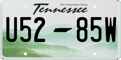 TN license plate U5285W