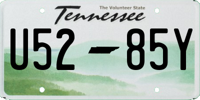 TN license plate U5285Y