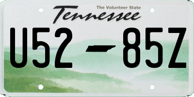 TN license plate U5285Z