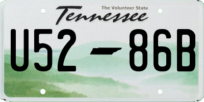 TN license plate U5286B