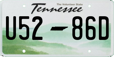TN license plate U5286D