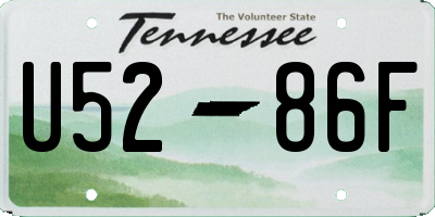 TN license plate U5286F