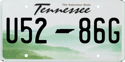 TN license plate U5286G