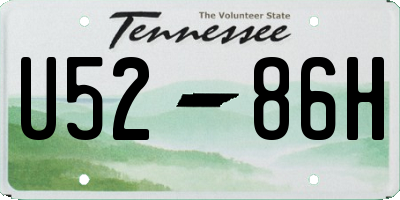 TN license plate U5286H