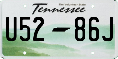 TN license plate U5286J