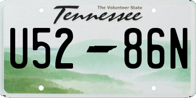 TN license plate U5286N