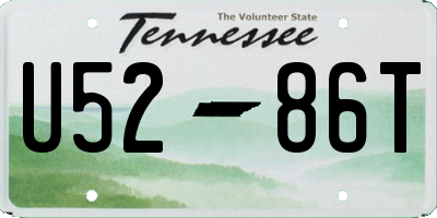 TN license plate U5286T