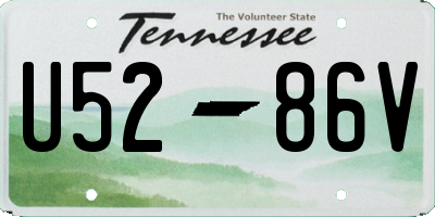 TN license plate U5286V