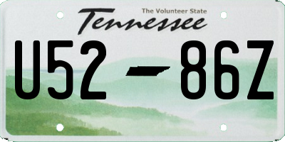 TN license plate U5286Z