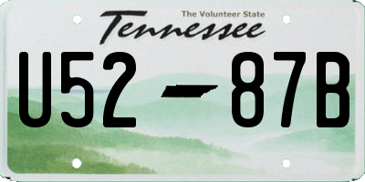 TN license plate U5287B