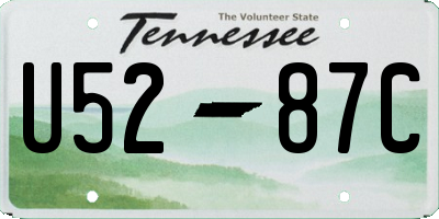 TN license plate U5287C