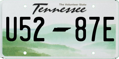 TN license plate U5287E