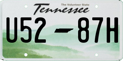 TN license plate U5287H
