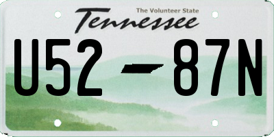 TN license plate U5287N