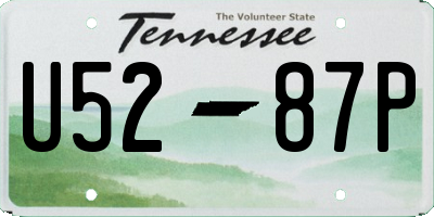 TN license plate U5287P