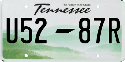 TN license plate U5287R