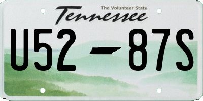 TN license plate U5287S