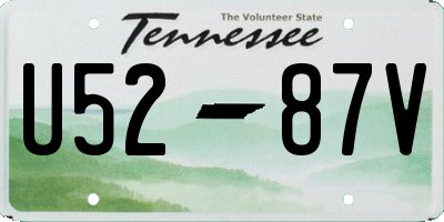 TN license plate U5287V