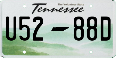TN license plate U5288D