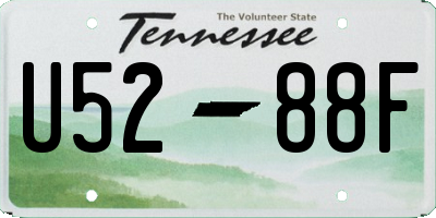 TN license plate U5288F